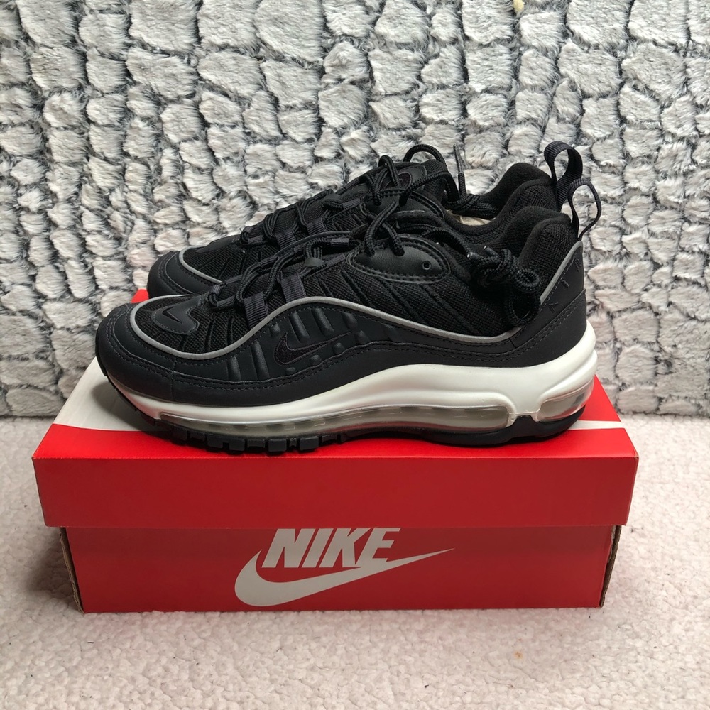 Nike Air Max 98 Oil Grey-Oil Grey-Black GS